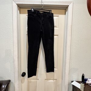 Lucky Brand Women's Corduroy Pants Size 10/30 Black Ava Skinny 28 Inseam